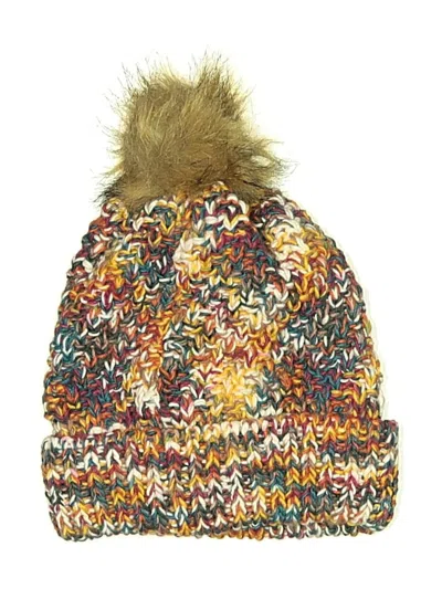 Pre-owned Eddie Bauer Beanie Hat In Brown