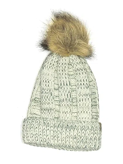 Pre-owned Eddie Bauer Beanie Hat In White
