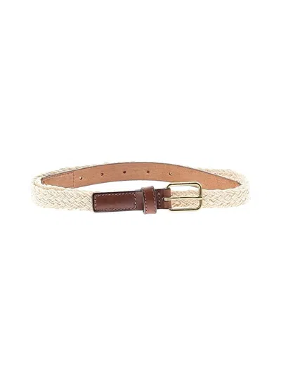 Pre-owned Eddie Bauer Belt In Ivory