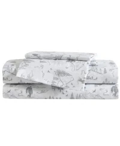 Eddie Bauer Big Foot Hiking Trip Microfiber Sheet Sets In White
