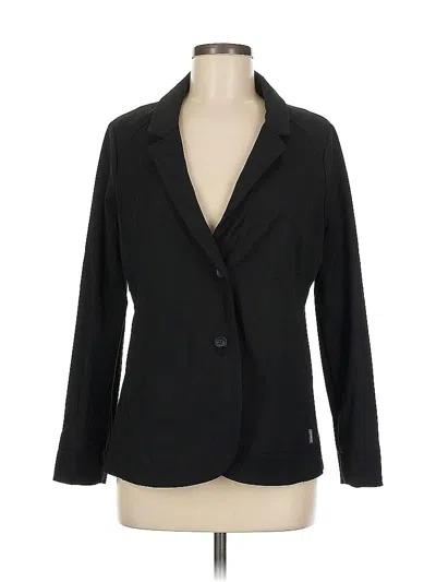 Pre-owned Eddie Bauer Blazer Jacket In Black