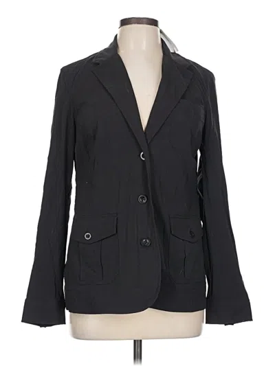 Pre-owned Eddie Bauer Blazer Jacket In Black