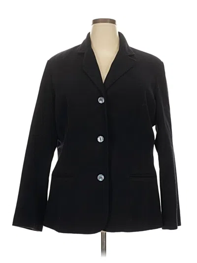 Pre-owned Eddie Bauer Blazer Jacket In Black