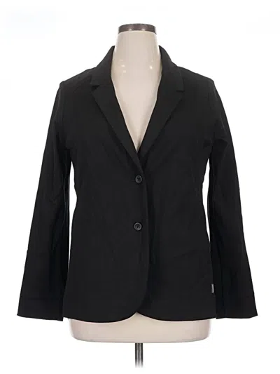 Pre-owned Eddie Bauer Blazer Jacket In Black