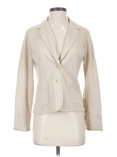 Pre-owned Eddie Bauer Blazer Jacket In Ivory