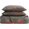 Eddie Bauer Block Patchwork Reversible Quilt Set In Green/brown