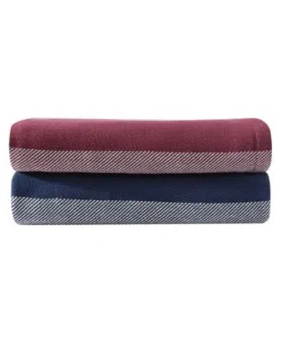 Eddie Bauer Boylston Blanket In Dusty Red