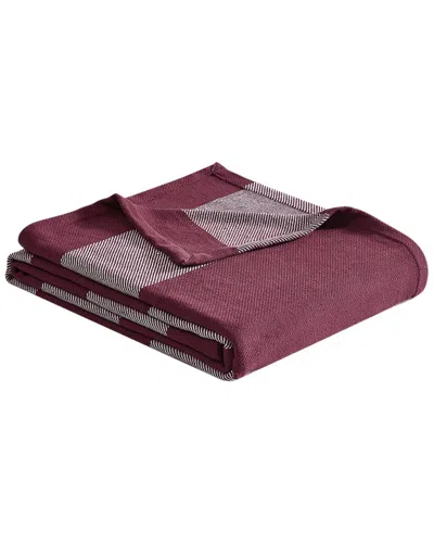 Eddie Bauer Boylston Stripe Twill Blanket In Red