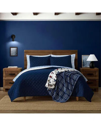 Eddie Bauer Brantwood Quilt Set In Blue