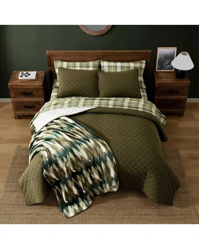 Eddie Bauer Brantwood Quilt Set In Green