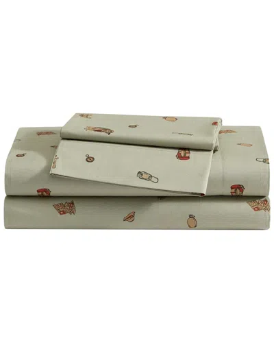 Eddie Bauer Buddy Camping Cotton Sheet Set In Green