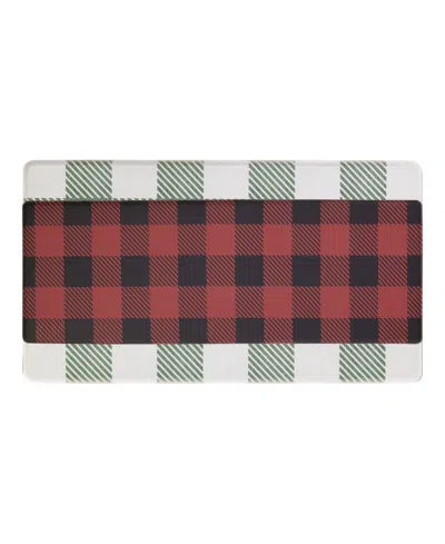 Eddie Bauer Buffalo Check Non-slip Kitchen Mat, 17.5" X 48" In Multi
