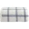 Eddie Bauer Bunkhouse Plaid Faux Shearling Throw Blanket In Grey