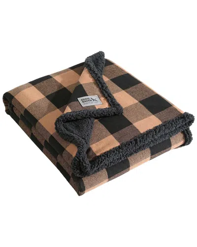 EDDIE BAUER EDDIE BAUER CABIN PLAID COTTON FLANNEL REVERSIBLE THROW BLANKET
