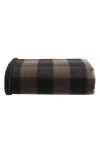 Eddie Bauer Cabin Plaid Flannel Reversible Throw Blanket In Brown