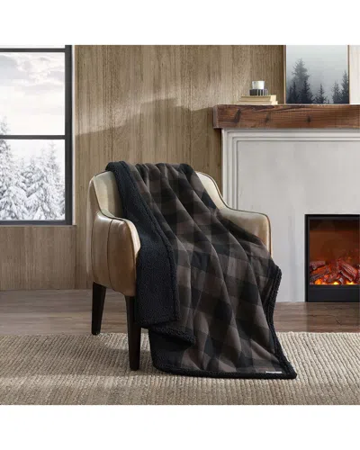 EDDIE BAUER EDDIE BAUER CABIN PLAID FLANNEL REVERSIBLE THROW BLANKET