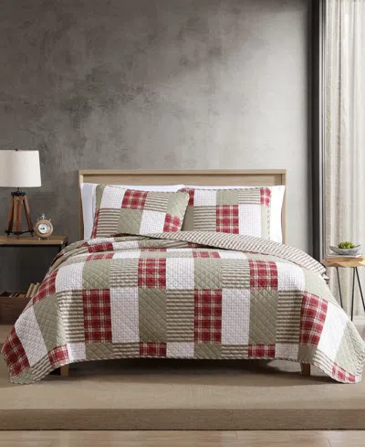 Eddie Bauer Camano Island Plaid 2-pc. Quilt Set, Twin In Red