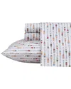 Eddie Bauer Canoe Lake Paddle 100% Cotton Percale Sheet Set In White