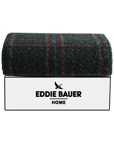 EDDIE BAUER EDDIE BAUER CAPITOL HILL PLAID BOUCLE REVERSIBLE THROW BLANKET