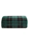 Eddie Bauer Capitol Hill Plaid Throw Blanket In Dark Green