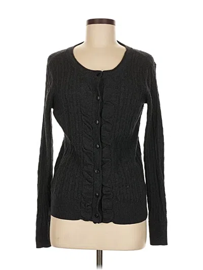 Pre-owned Eddie Bauer Cardigan Sweater In Black