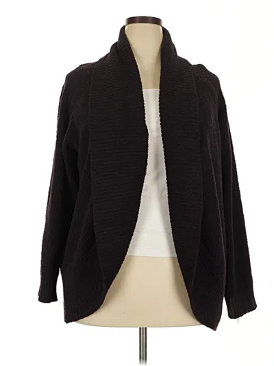 Pre-owned Eddie Bauer Cardigan Sweater In Black