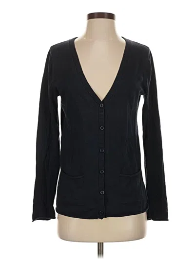 Pre-owned Eddie Bauer Cardigan Sweater In Black