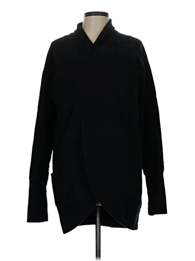 Pre-owned Eddie Bauer Cardigan Sweater In Black
