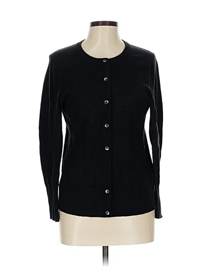 Pre-owned Eddie Bauer Cardigan Sweater In Black