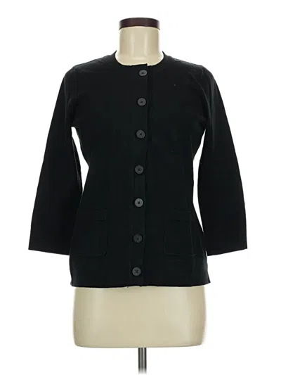 Pre-owned Eddie Bauer Cardigan Sweater In Black