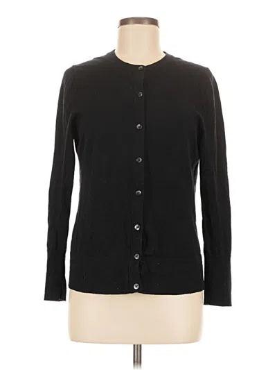 Pre-owned Eddie Bauer Cardigan Sweater In Black