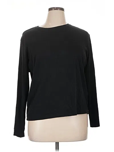 Pre-owned Eddie Bauer Cardigan Sweater In Black