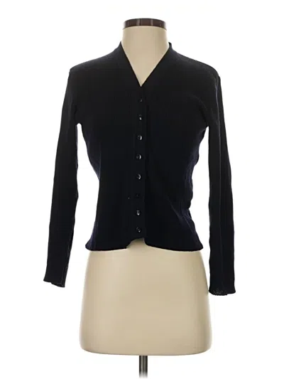 Pre-owned Eddie Bauer Cardigan Sweater In Black