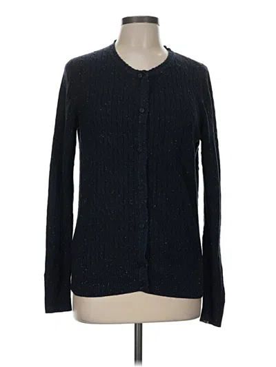 Pre-owned Eddie Bauer Cardigan Sweater In Black