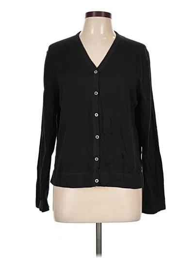 Pre-owned Eddie Bauer Cardigan Sweater In Black