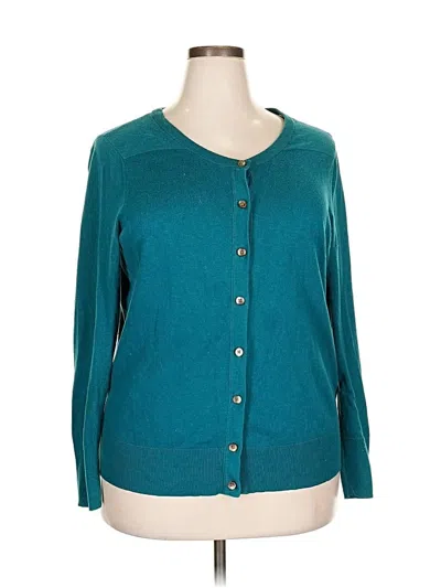 Pre-owned Eddie Bauer Cardigan Sweater In Blue