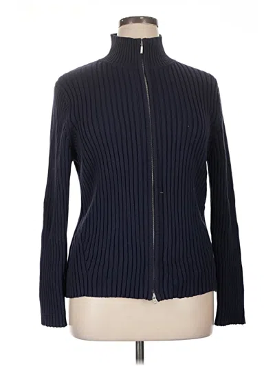 Pre-owned Eddie Bauer Cardigan Sweater In Blue
