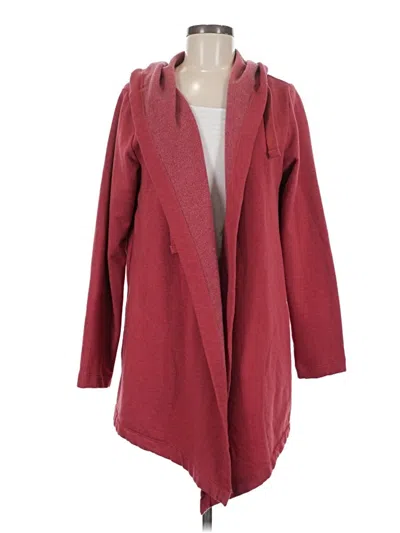 Pre-owned Eddie Bauer Cardigan Sweater In Burgundy