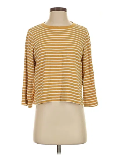Pre-owned Eddie Bauer Cardigan Sweater In Gold