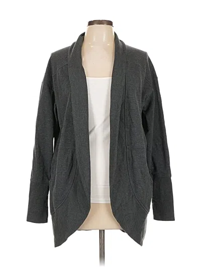 Pre-owned Eddie Bauer Cardigan Sweater In Gray