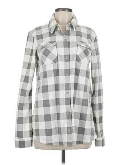 Pre-owned Eddie Bauer Cardigan Sweater In Gray