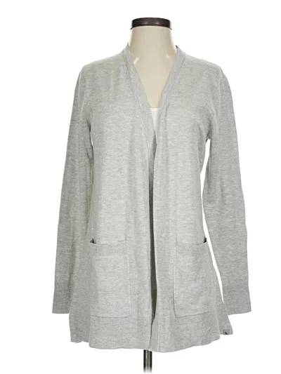 Pre-owned Eddie Bauer Cardigan Sweater In Gray