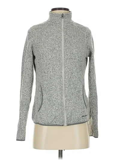Pre-owned Eddie Bauer Cardigan Sweater In Gray