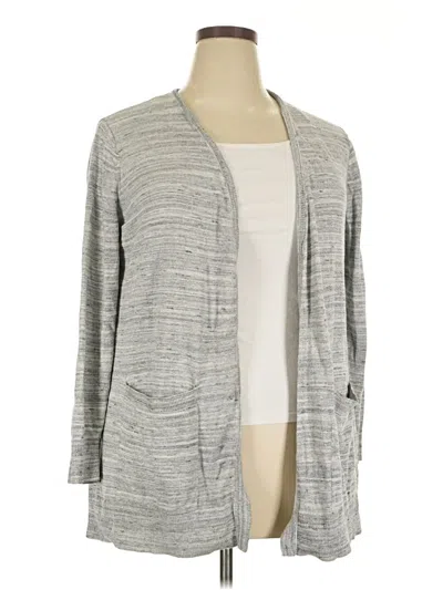 Pre-owned Eddie Bauer Cardigan Sweater In Gray