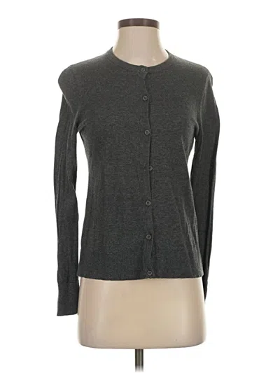 Pre-owned Eddie Bauer Cardigan Sweater In Gray