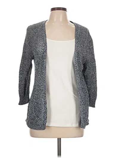 Pre-owned Eddie Bauer Cardigan Sweater In Gray