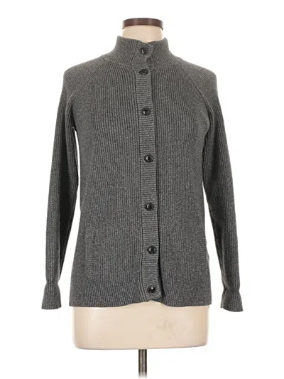 Pre-owned Eddie Bauer Cardigan Sweater In Gray