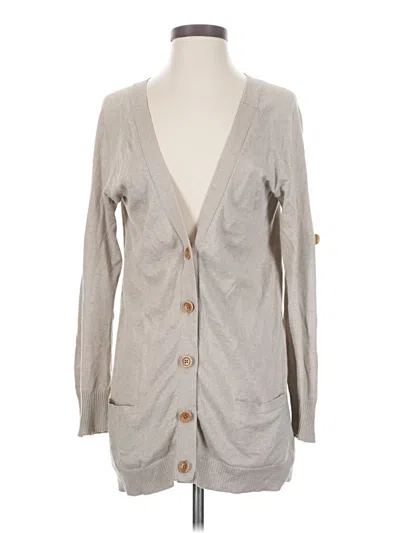 Pre-owned Eddie Bauer Cardigan Sweater In Gray