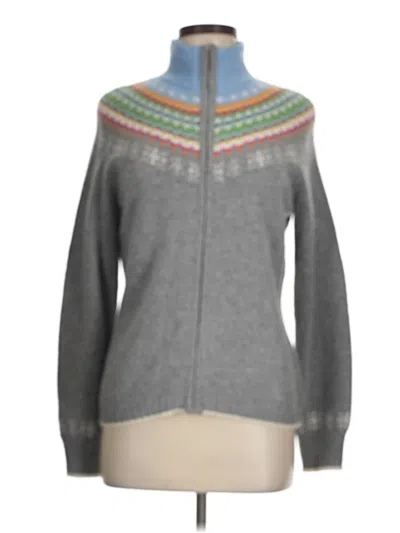 Pre-owned Eddie Bauer Cardigan Sweater In Gray