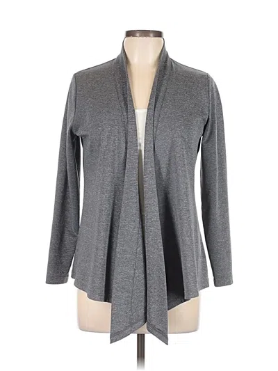Pre-owned Eddie Bauer Cardigan Sweater In Gray